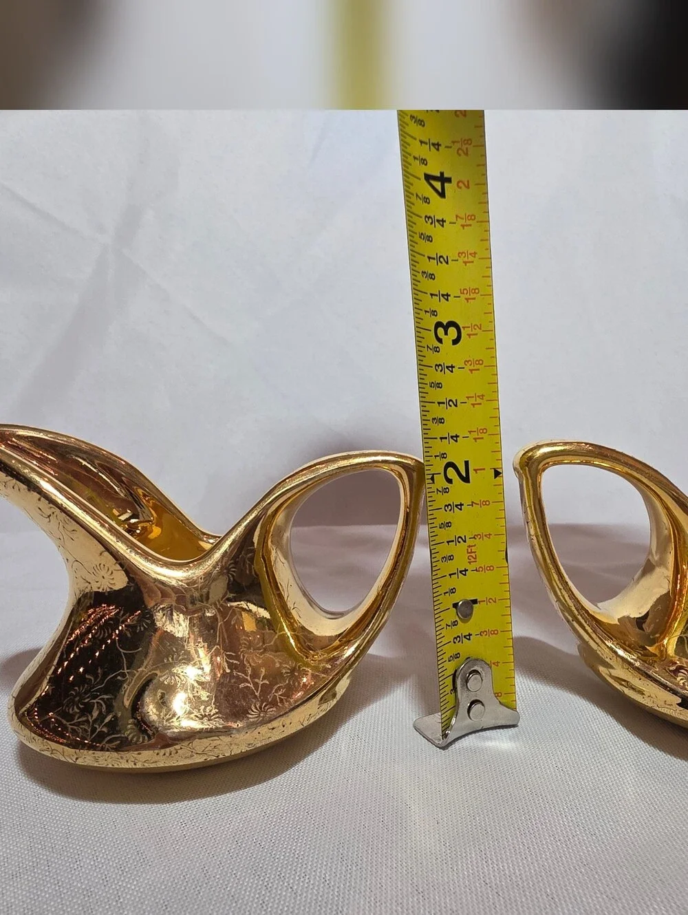 Vintage Pearl China Co. 22k Gold Creamer & Sugar Bowl Set
